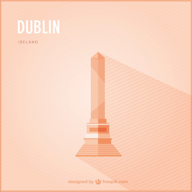 Gratis vector dublin mijlpaal vector