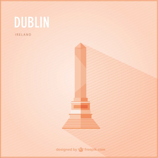 Dublin mijlpaal vector