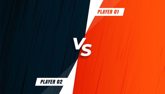 Gratis vector duelgevecht versus vs-banner voor teamgevecht