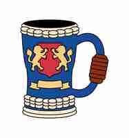 Gratis vector duitsland bier steins keramiek