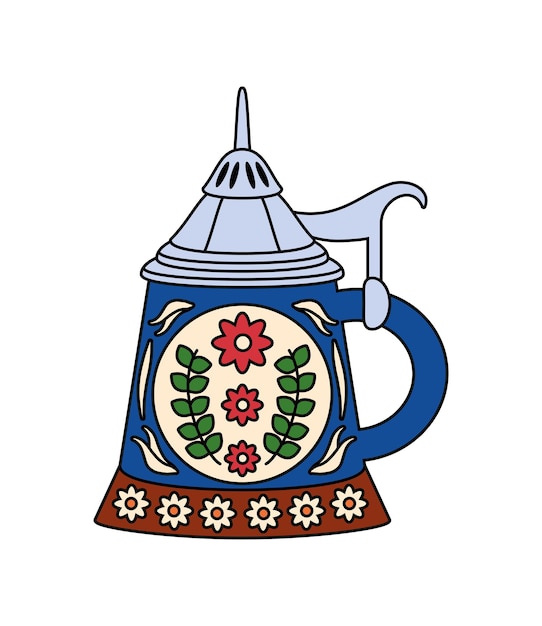 Gratis vector duitsland bier steins traditioneel