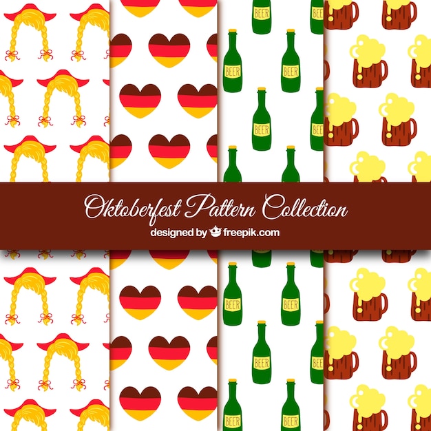 Duitsland en oktoberfest patroon collectie