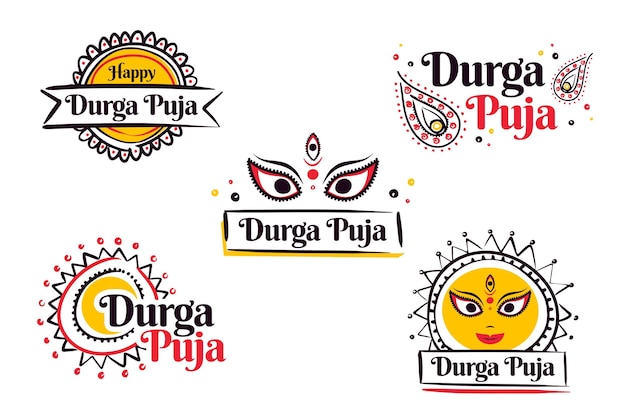 Durga-puja labels-collectie