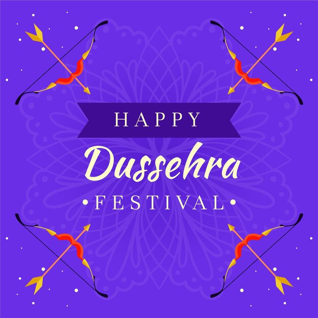 Gratis vector dussehra-evenementstijl