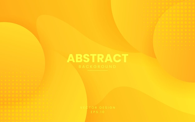 Dynamische vloeistof abstracte achtergrond Oranje kleur 3D-stijl vector
