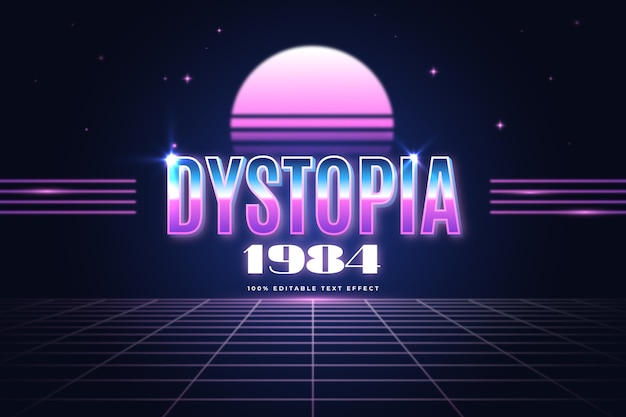Dystopia 1984 teksteffect