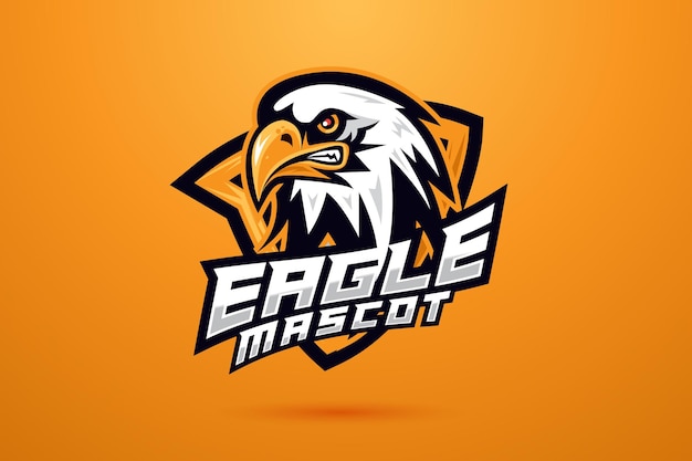 Eagle mascot logo design voor esport gaming twitch