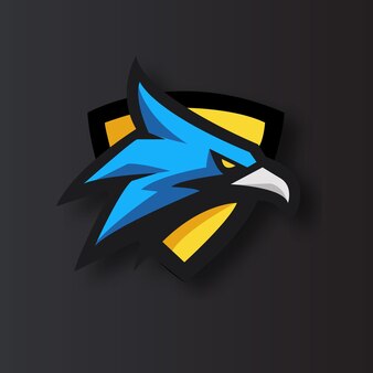 Eagle mascotte esports gaming-logo