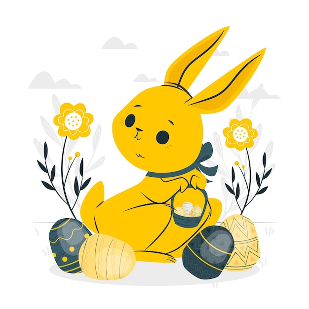 Easter bunny concept illustratie