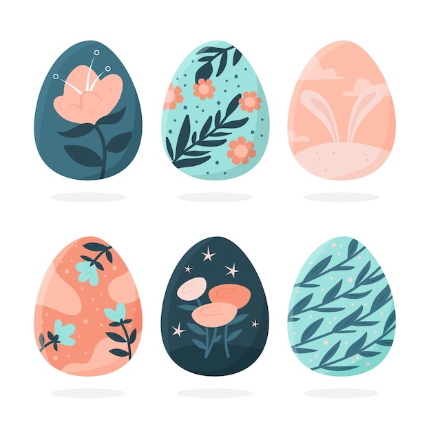 Gratis vector easter egg-collectie