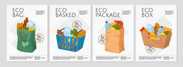 Eco Pakket Poster Set