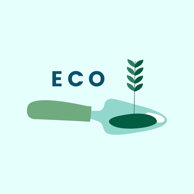 Gratis vector eco vriendelijke landbouw pictogram vector