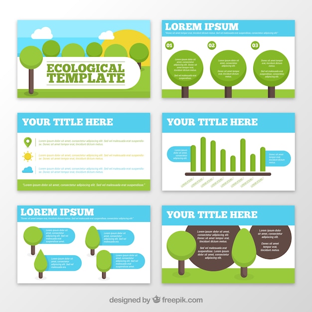 Ecologische sjablonen met bomen