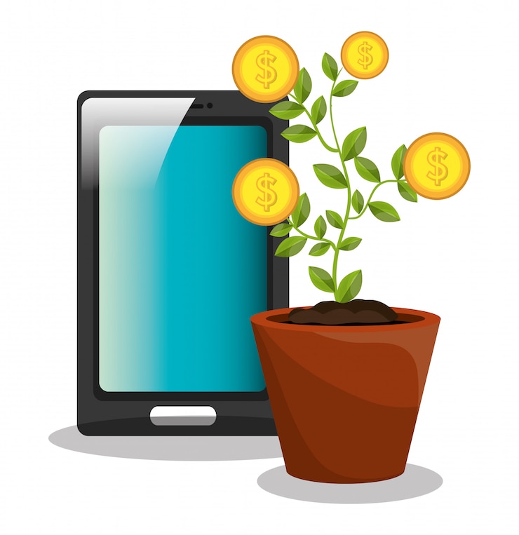 Gratis Vector economische groei