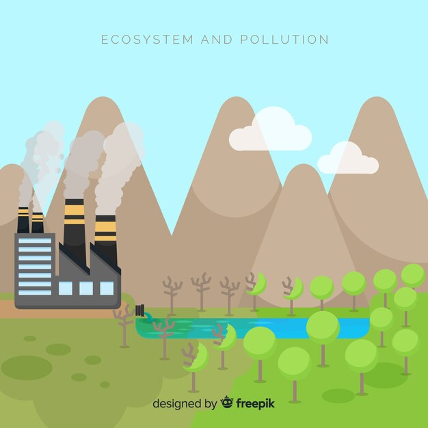 Ecosysteem versus vervuilingsachtergrond