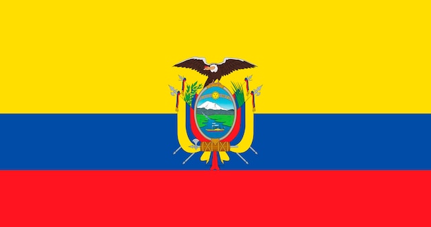 Gratis vector ecuadoraanse vlag patroon vector