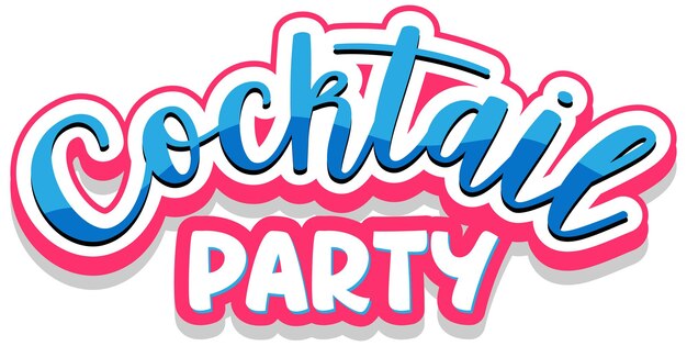 Een bannertekst voor een cocktailparty