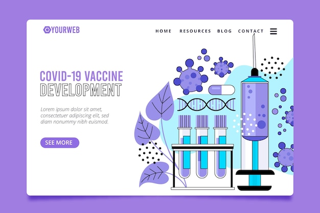 Een bestemmingspagina voor vaccinbehandeling maken