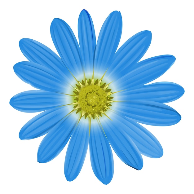 Een blauwe bloem