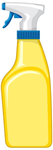 Gratis vector een fles schoonmaaksterilisatie op een witte achtergrond