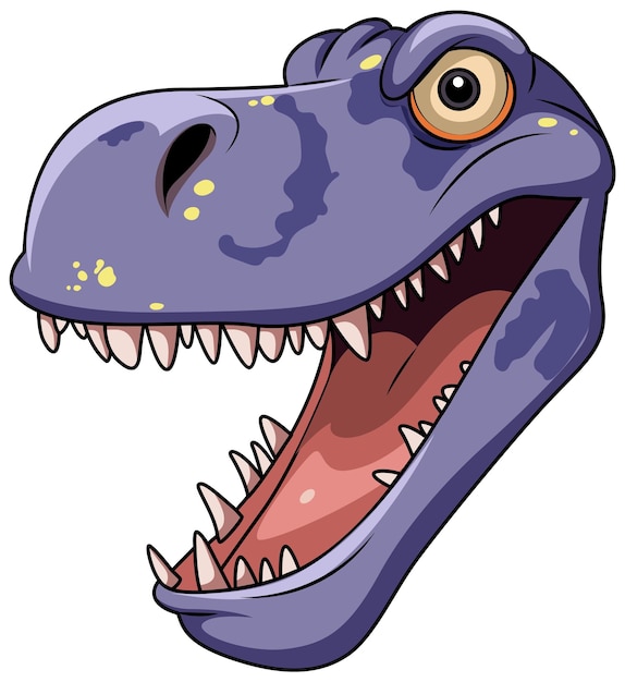 Gratis vector een geïsoleerde tyrannosaurus-cartoon