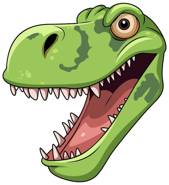 Gratis vector een geïsoleerde tyrannosaurus-cartoon