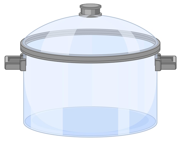 Gratis vector een glazen pot met deksel vector