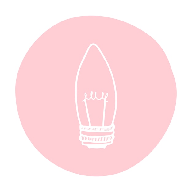 Gratis vector een gloeilamp