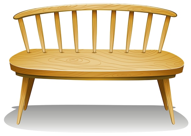 Een houten meubel