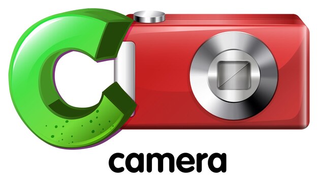 Een letter C voor camera