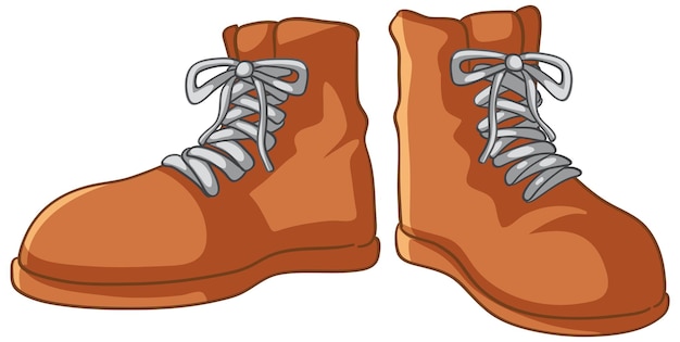 Gratis vector een paar bruine leren schoenen