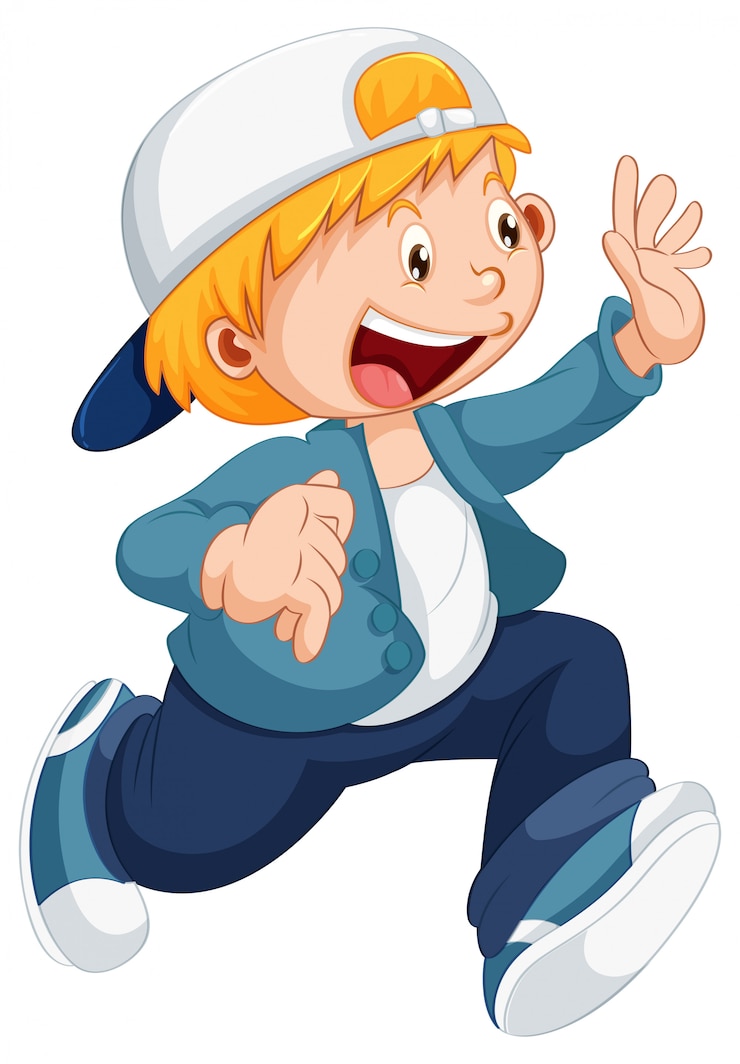 Gratis Vector een schattig jongenskarakter