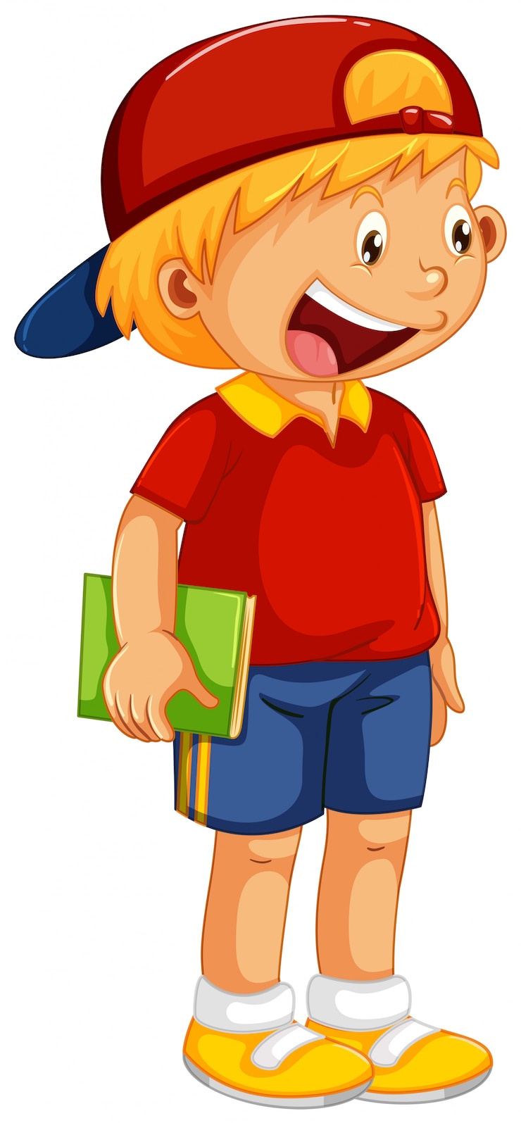 Gratis Vector een schattig jongenskarakter