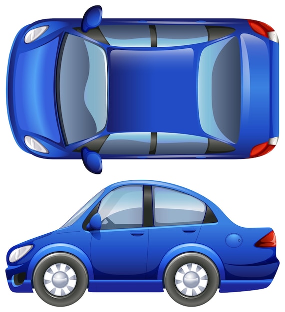 Gratis vector een sedan voertuig