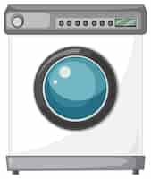 Gratis vector een wasmachine geïsoleerd op een witte achtergrond