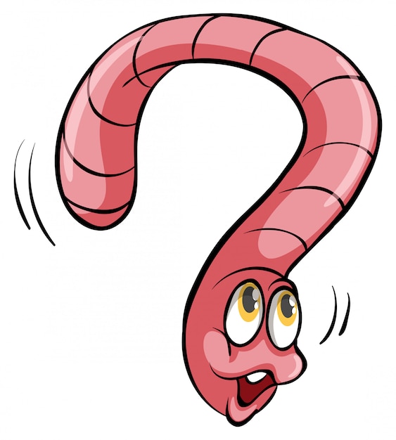 Gratis vector een worm