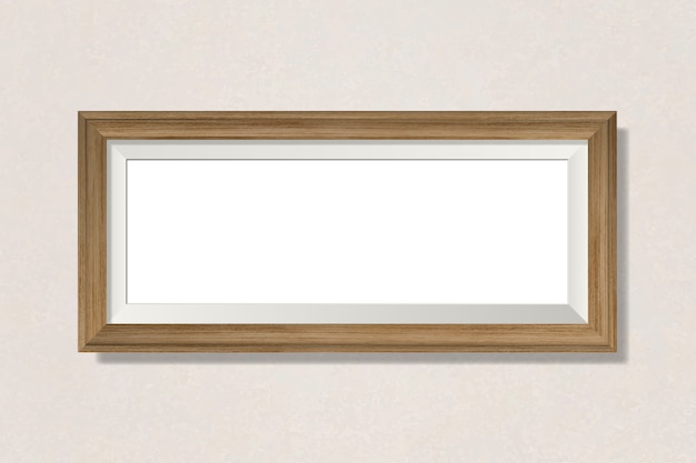 Gratis vector eenvoudig leeg frame op de muur