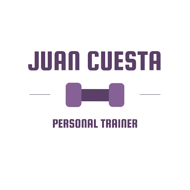 Eenvoudig logo van juan cuesta personal trainer