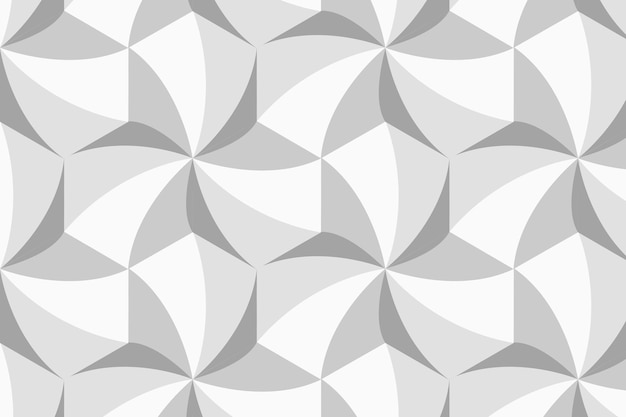 Eenvoudige 3d geometrische patroon vector grijze achtergrond