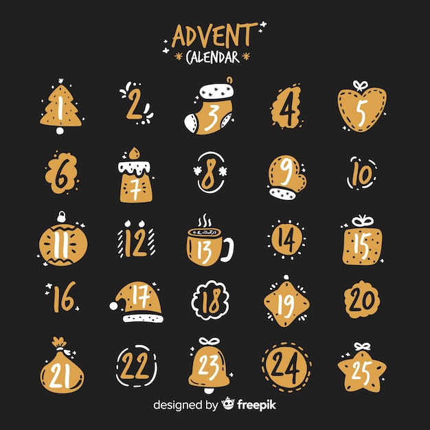 Eenvoudige adventskalender