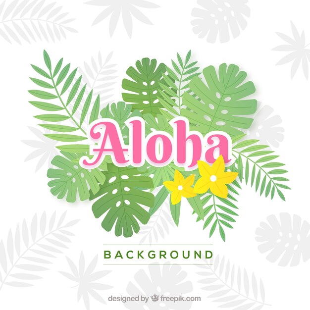 Eenvoudige aloha achtergrond