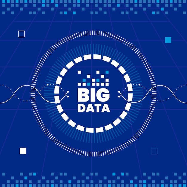 Eenvoudige big data-achtergrond