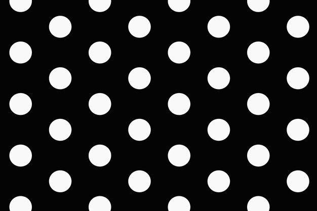 Eenvoudige patroonachtergrond, polka dot in zwart-witte vector