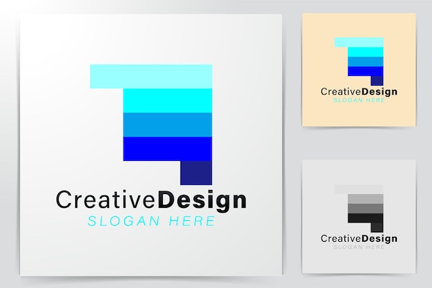 Eerste letter l moderne logo ideeën. inspiratie logo ontwerp. sjabloon vectorillustratie. geïsoleerd op witte achtergrond