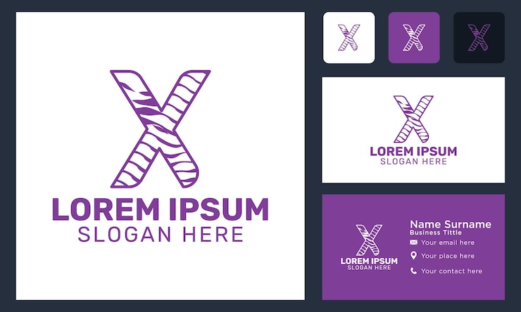 Gratis Vector eerste monogram letter x dierenhuid logo vector ontwerp