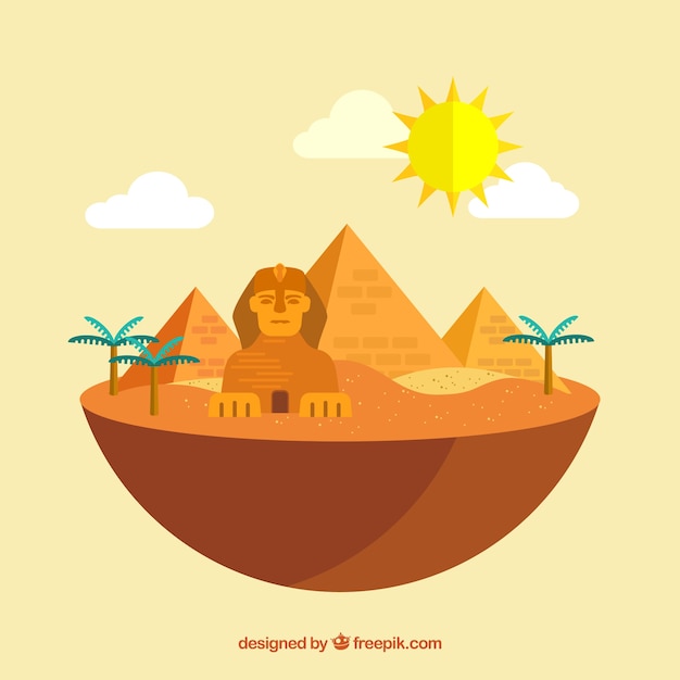 Gratis vector egypte landschap