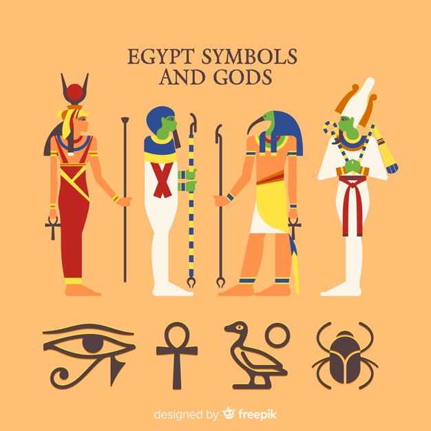 Egypte symbolen en goden collectie