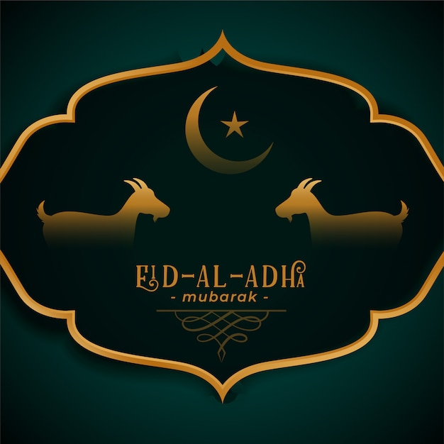 Eid al adha traditionele festivalkaart
