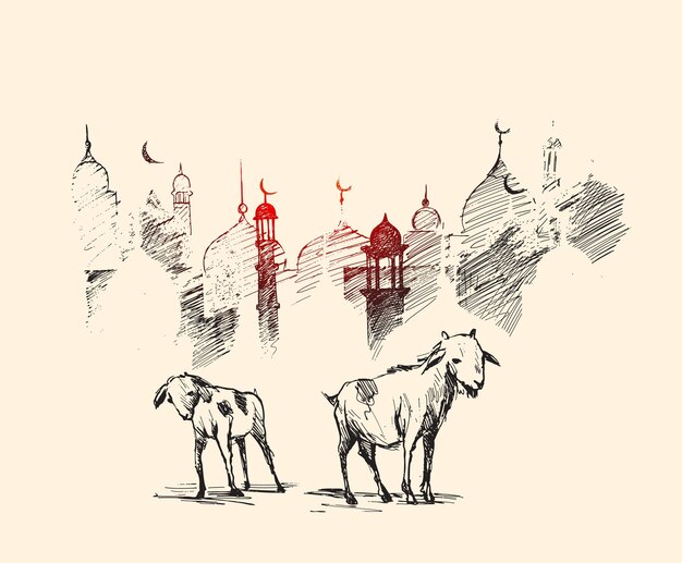 Eid alfitr Eid Mubarak Vectorillustratie