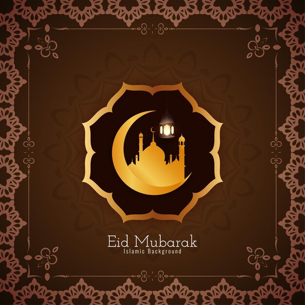 Eid mubarak achtergrond vector